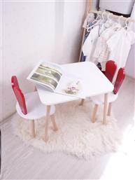 ΣΕΤ ΠΑΙΔΙΚΟ ΤΡΑΠΕΖΑΚΙ ΜΕ ΚΑΡΕΚΛΕΣ BUNNY TWO CHAIR SET - RED, WHITE 517BMB1118 (50X60X45) ΑΙΘΡΙΟ