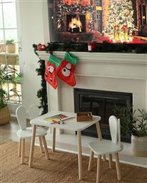 ΣΕΤ ΠΑΙΔΙΚΟ ΤΡΑΠΕΖΑΚΙ ΜΕ ΚΑΡΕΚΛΕΣ BUNNY TWO CHAIR SET - WHITE 517BMB1120 (50X60X45) ΑΙΘΡΙΟ