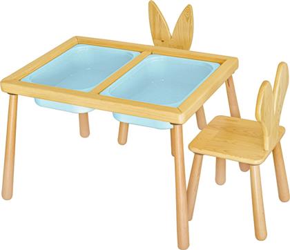 ΣΕΤ ΠΑΙΔΙΚΟ ΤΡΑΠΕΖΑΚΙ ΜΕ ΚΑΡΕΚΛΕΣ TABLE AND 2 CHAIRS - BLUE 109TRS1173 (53X52X74) ΑΙΘΡΙΟ