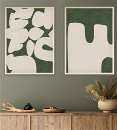 ΣΕΤ ΠΙΝΑΚΕΣ MDF ΜΕ ΚΟΡΝΙΖΑ (2 ΤΕΜΑΧΙΑ) HUHU202 - 50 X 70 693BSE1489 50X70 CM ΑΙΘΡΙΟ