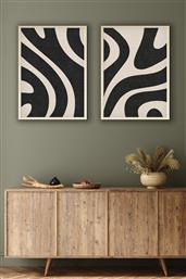 ΣΕΤ ΠΙΝΑΚΕΣ MDF ΜΕ ΚΟΡΝΙΖΑ (2 ΤΕΜΑΧΙΑ) HUHU203 - 50 X 70 693BSE1493 50X70 CM ΑΙΘΡΙΟ