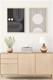 ΣΕΤ ΠΙΝΑΚΕΣ MDF ΜΕ ΚΟΡΝΙΖΑ (2 ΤΕΜΑΧΙΑ) HUHU87 - 50 X 35 693BSE1862 35X50 CM ΑΙΘΡΙΟ