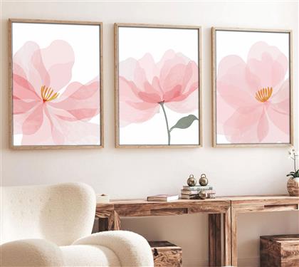 ΣΕΤ ΠΙΝΑΚΕΣ MDF ΜΕ ΚΟΡΝΙΖΑ (3 ΤΕΜΑΧΙΑ) HUHU192 - 70 X 50 693BSE1449 50X70 CM ΑΙΘΡΙΟ