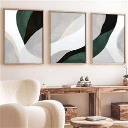 ΣΕΤ ΠΙΝΑΚΕΣ MDF ΜΕ ΚΟΡΝΙΖΑ (3 ΤΕΜΑΧΙΑ) HUHU229 - 50 X 70 693BSE1934 50X70 CM ΑΙΘΡΙΟ