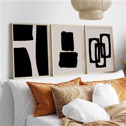 ΣΕΤ ΠΙΝΑΚΕΣ MDF ΜΕ ΚΟΡΝΙΖΑ (3 ΤΕΜΑΧΙΑ) HUHU236 - 50 X 35 693BSE1941 50X35 CM ΑΙΘΡΙΟ