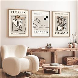 ΣΕΤ ΠΙΝΑΚΕΣ MDF ΜΕ ΚΟΡΝΙΖΑ (3 ΤΕΜΑΧΙΑ) HUHU254 - 50 X 35 693BSE4015 50X35 CM ΑΙΘΡΙΟ