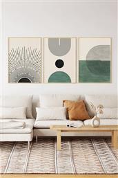 ΣΕΤ ΠΙΝΑΚΕΣ ΜΕ ΚΟΡΝΙΖΑ (3 ΤΕΜΑΧΙΑ) 3DARTSOHOSET1 786DKT1247 33X48 CM ΑΙΘΡΙΟ