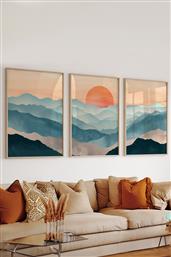 ΣΕΤ ΠΙΝΑΚΕΣ ΜΕ ΚΟΡΝΙΖΑ (3 ΤΕΜΑΧΙΑ) 3DARTSOHOSET132 786DKT1284 33X48 CM ΑΙΘΡΙΟ