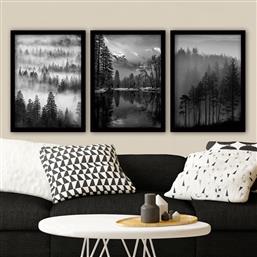 ΣΕΤ ΠΙΝΑΚΕΣ ΜΕ ΚΟΡΝΙΖΑ (3 ΤΕΜΑΧΙΑ) 3SC07 364LUL1267 35X45 CM ΑΙΘΡΙΟ