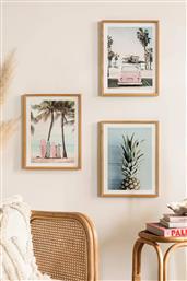 ΣΕΤ ΠΙΝΑΚΕΣ ΜΕ ΚΟΡΝΙΖΑ (3 ΤΕΜΑΧΙΑ) ARTAVESSASTKO14 786DKT1379 33X48 CM ΑΙΘΡΙΟ