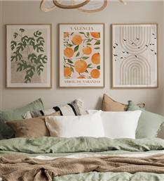 ΣΕΤ ΠΙΝΑΚΕΣ ΜΕ ΚΟΡΝΙΖΑ (3 ΤΕΜΑΧΙΑ) ARTCERCEVE2 786DKT1393 33X48 CM ΑΙΘΡΙΟ