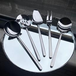 ΣΕΤ ΣΕΡΒΙΡΙΣΜΑΤΟΣ (5 ΤΕΜ.) ALLEGRA - SILVER 645DRM1104 ΑΙΘΡΙΟ