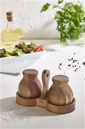 ΣΕΤ ΣΕΙΚΕΡ (2 ΤΕΜ.) AKASYA - WOODEN 337GLZ1177 (7X7X9) ΑΙΘΡΙΟ