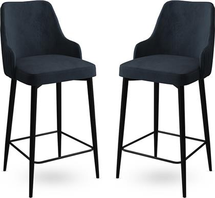 ΣΕΤ ΣΚΑΜΠΟ ΜΠΑΡ (2 ΤΕΜΑΧΙΑ) ENOX - ANTHRACITE, BLACK 240CHR1299 45X105X43 CM ΑΙΘΡΙΟ