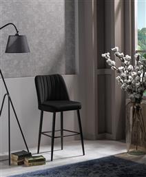 ΣΕΤ ΣΚΑΜΠΟ ΜΠΑΡ (2 ΤΕΜΑΧΙΑ) VENTO - BLACK 107BCK1153 49X99X45 CM ΑΙΘΡΙΟ