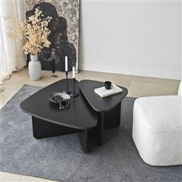 ΣΕΤ ΤΡΑΠΕΖΑΚΙΑ ΣΑΛΟΝΙΟΥ BALLARE SET - BLACK 552NOS2576 90X35X60 CM ΑΙΘΡΙΟ
