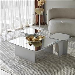 ΣΕΤ ΤΡΑΠΕΖΑΚΙΑ ΣΑΛΟΝΙΟΥ JAZZ - WHITE 552NOS1480 80X30X80 CM ΑΙΘΡΙΟ