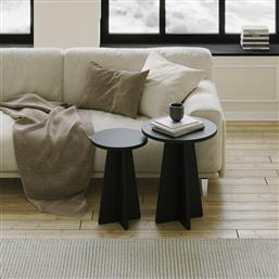 ΣΕΤ ΤΡΑΠΕΖΙ ΣΑΛΟΝΙΟΥ MUSHROOM 2 - BLACK 552NOS2473 (40X50X40) ΑΙΘΡΙΟ