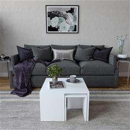 ΣΕΤ ΤΡΑΠΕΖΙ ΣΑΛΟΝΙΟΥ ORTANCA - WHITE 746JUG2809 (60X36,8X60) ΑΙΘΡΙΟ