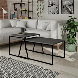ΣΕΤ ΤΡΑΠΕΖΙ ΣΑΛΟΝΙΟΥ PAL ORTA SEHPA - ANTHRACITE 855DTE2914 (88X38X50) ΑΙΘΡΙΟ
