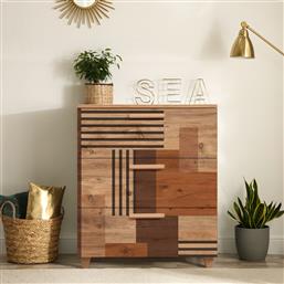 ΣΥΡΤΑΡΙΕΡΑ LEVA GRAVIS COLORBLOCK 869VEL3475 80X95X43 CM ΑΙΘΡΙΟ
