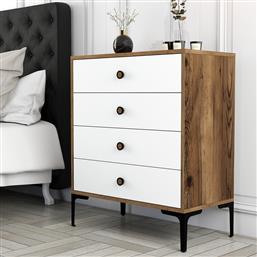 ΣΥΡΤΑΡΙΕΡΑ LIZBON 537 - WALNUT, WHITE 845HCT1202 76X90,7X40 CM ΑΙΘΡΙΟ