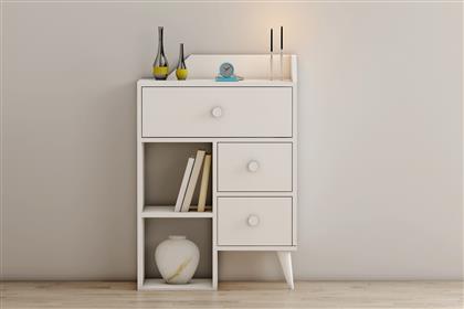 ΣΥΡΤΑΡΙΕΡΑ STAR - WHITE 505CRL1902 64X94,6X40,3 CM ΑΙΘΡΙΟ
