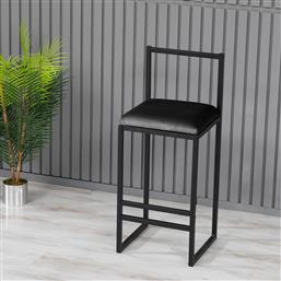 ΣΚΑΜΠΟ ΜΠΑΡ NORDIC - BLACK 118BRN1172 35X84X35 CM ΑΙΘΡΙΟ