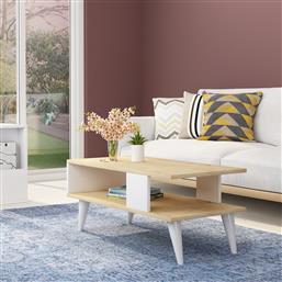 ΤΡΑΠΕΖΑΚΙ ΣΑΛΟΝΙΟΥ AYCA - SAPPHIRE, WHITE 475OLV1321 90X40X45 CM ΑΙΘΡΙΟ
