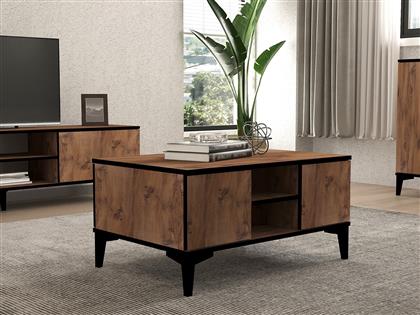 ΤΡΑΠΕΖΑΚΙ ΣΑΛΟΝΙΟΥ CIDE - ATLANTIC PINE, BLACK 835PUQ6221 90X45X60 CM ΑΙΘΡΙΟ