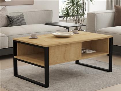 ΤΡΑΠΕΖΑΚΙ ΣΑΛΟΝΙΟΥ DEVON ORTA- SAPPHIRE OAK 495SSE1302 100X60X44 CM ΑΙΘΡΙΟ