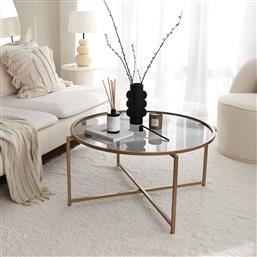 ΤΡΑΠΕΖΑΚΙ ΣΑΛΟΝΙΟΥ GOLD SUN S404F - GOLD, FUME 552NOS2221 83X40X83 CM ΑΙΘΡΙΟ