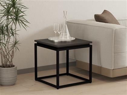 ΤΡΑΠΕΖΑΚΙ ΣΑΛΟΝΙΟΥ LEYLAK - BLACK 835PUQ5030 45X45,5X45 CM ΑΙΘΡΙΟ