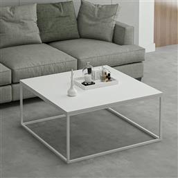 ΤΡΑΠΕΖΑΚΙ ΣΑΛΟΝΙΟΥ LONI - WHITE 506MNR3423 90X42X90 CM ΑΙΘΡΙΟ