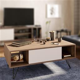 ΤΡΑΠΕΖΑΚΙ ΣΑΛΟΝΙΟΥ MISTICO - WALNUT, WHITE 788DEC4031 120X45,6X60 CM ΑΙΘΡΙΟ
