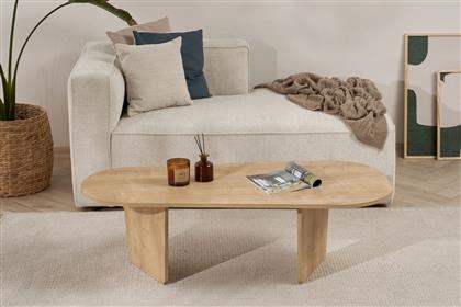 ΤΡΑΠΕΖΑΚΙ ΣΑΛΟΝΙΟΥ OVALIS - OAK 838NRD1108 130X40X65 CM ΑΙΘΡΙΟ