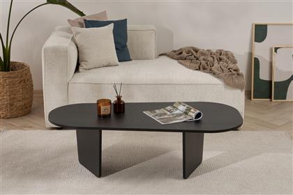 ΤΡΑΠΕΖΑΚΙ ΣΑΛΟΝΙΟΥ OVALIS - WOOD BLACK 838NRD1110 130X40X65 CM ΑΙΘΡΙΟ