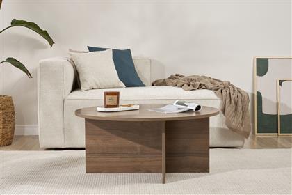 ΤΡΑΠΕΖΑΚΙ ΣΑΛΟΝΙΟΥ SOLEIL - WALNUT 909NRD1123 90X40X90 CM ΑΙΘΡΙΟ