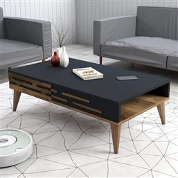 ΤΡΑΠΕΖΑΚΙ ΣΑΛΟΝΙΟΥ VALENSIYA - WALNUT, ANTHRACITE 845HCT5356 105X60X34,6 CM ΑΙΘΡΙΟ