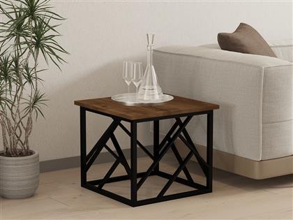 ΤΡΑΠΕΖΑΚΙ ΣΑΛΟΝΙΟΥ WODA - WALNUT, BLACK 835PUQ2823 53,5X41,8X53,5 CM ΑΙΘΡΙΟ