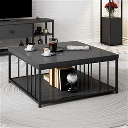 ΤΡΑΠΕΖΑΚΙ ΣΑΛΟΝΙΟΥ ZENN - ANTHRACITE, BLACK 618BLY1136 90X40X90 CM ΑΙΘΡΙΟ