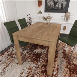 ΤΡΑΠΕΖΑΡΙΑ SINGLE 120 - CAUCASIAN, OAK 801CMY2905 (120X78X80) ΑΙΘΡΙΟ