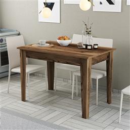 ΤΡΑΠΕΖΙ ΚΟΥΖΙΝΑΣ KIEV 507 - WALNUT 845HCT2104 (110X75X72) ΑΙΘΡΙΟ