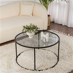 ΤΡΑΠΕΖΙ ΣΑΛΟΝΙΟΥ AURUM - 80 - BLACK, GREY 857NRD1106 (15X43X15) ΑΙΘΡΙΟ