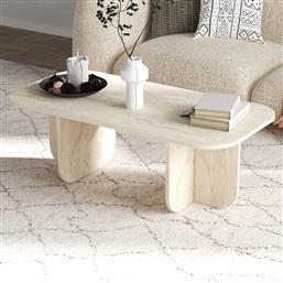 ΤΡΑΠΕΖΙ ΣΑΛΟΝΙΟΥ BECAJ - TRAVERTINE 327ODS1409 (120X41,4X60) ΑΙΘΡΙΟ