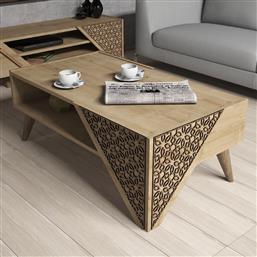 ΤΡΑΠΕΖΙ ΣΑΛΟΝΙΟΥ BERIL - OAK 845HCT2804 (105X58X40) ΑΙΘΡΙΟ