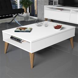 ΤΡΑΠΕΖΙ ΣΑΛΟΝΙΟΥ BEST - WHITE 845HCT2872 (90X34,6X60) ΑΙΘΡΙΟ