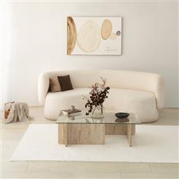 ΤΡΑΠΕΖΙ ΣΑΛΟΝΙΟΥ ESCAPE - TRAVERTINE 552NOS2503 (105X30X65) ΑΙΘΡΙΟ