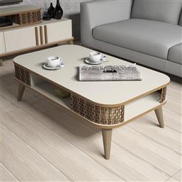 ΤΡΑΠΕΖΙ ΣΑΛΟΝΙΟΥ EYLUL - CREAM 845HCT2830 (105X34,6X60) ΑΙΘΡΙΟ