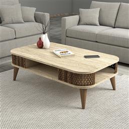 ΤΡΑΠΕΖΙ ΣΑΛΟΝΙΟΥ EYLUL - TRAVERTINE 845HCT5601 (105X35X60) ΑΙΘΡΙΟ
